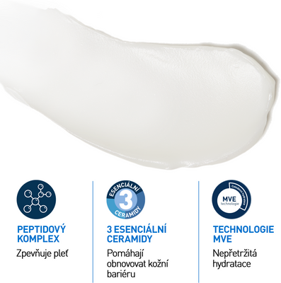 CeraVe peptidový krém pro obnovu pleti s 3 esenciálními ceramidy a niacinamidem 48 ml