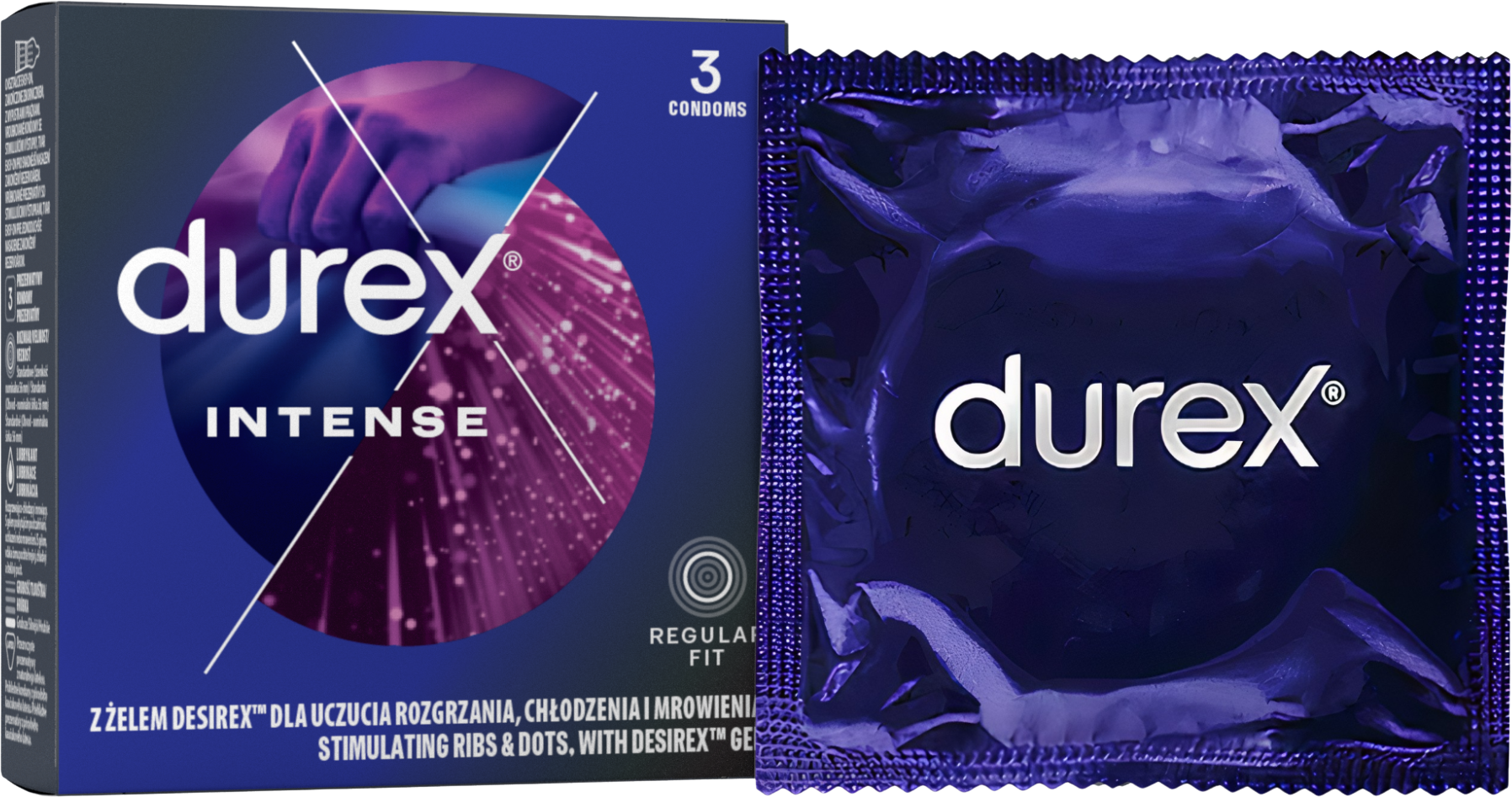 Durex Intense Kondomy 3 ks