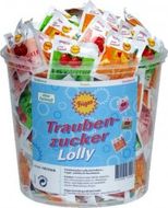 Traubenzucker Lolly lízátka z hroznového cukru 100 ks