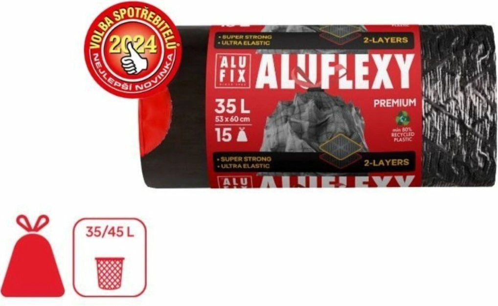 Alufix Premium Aluflexy odpadkové pytle s vůní květin 15 ks