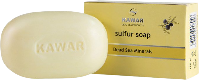 Kawar Sírové mýdlo s minerály z Mrtvého moře 120 g