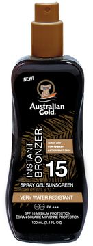 Australian Gold SPF 15 Spray Gel + Bronzer 100 ml