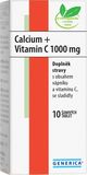 Generica Calcium + Vitamin C 1000 mg 10 šumivých tablet