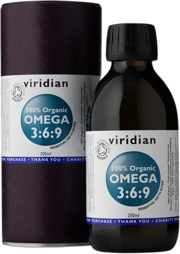Viridian 100% Organic Omega 3:6:9 Oil 200 ml