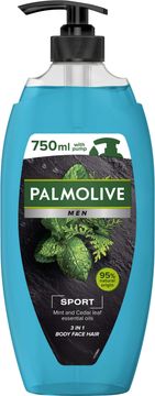 Palmolive Men Sport Sprchový gel 3v1 pro muže pumpa 750 ml