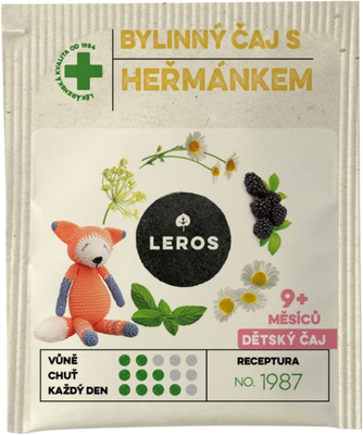 Leros dětský bylinný čaj s heřmánkem 20 x 1.5 g
