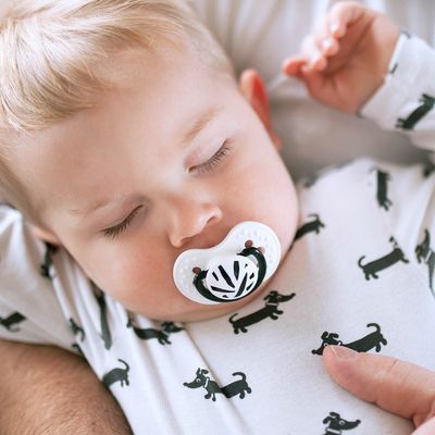 LOVI Dudlík silikonový dynamický Salt&Pepper 18m+ 2 ks