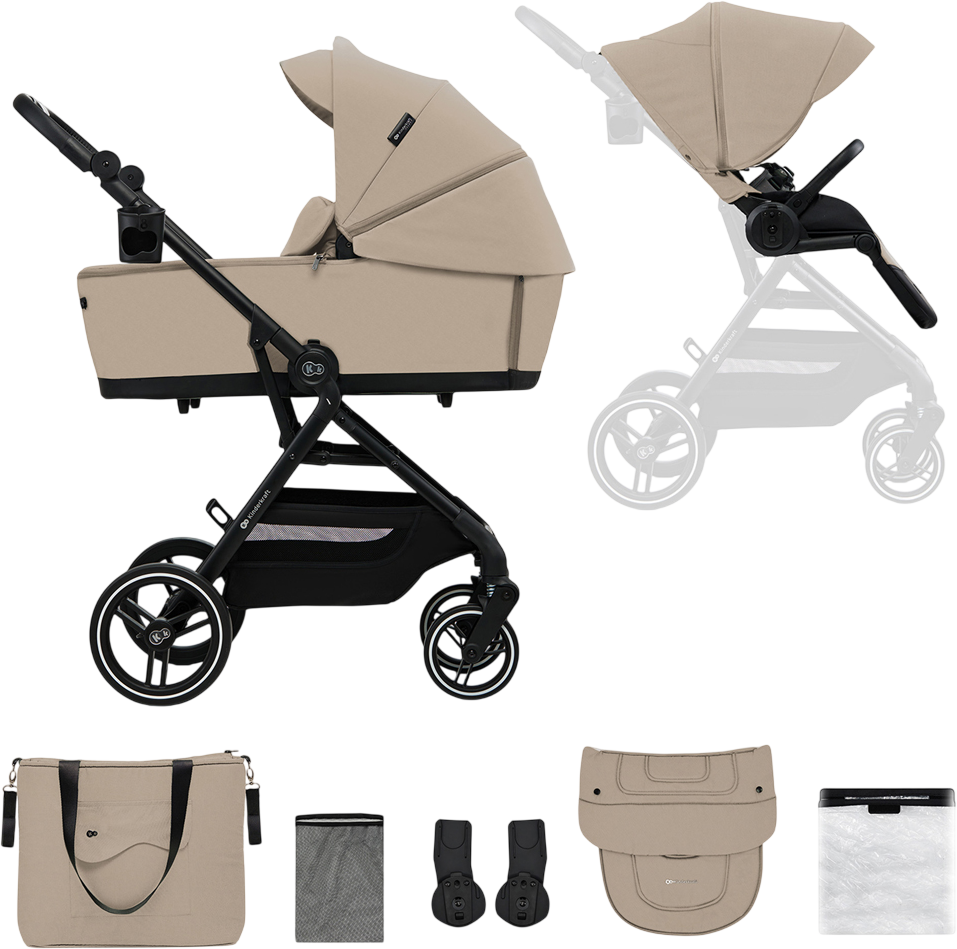 Kinderkraft Select Kočárek kombinovaný Yoxi 2v1 Sand Beige