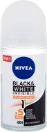 Nivea Black&White Invisible Ultimate Impact, Kuličkový antiperspirant 50 ml