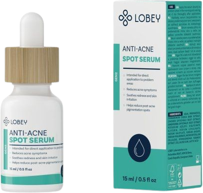 Lobey Lokální sérum na akné s okamžitým účinkem 15 ml