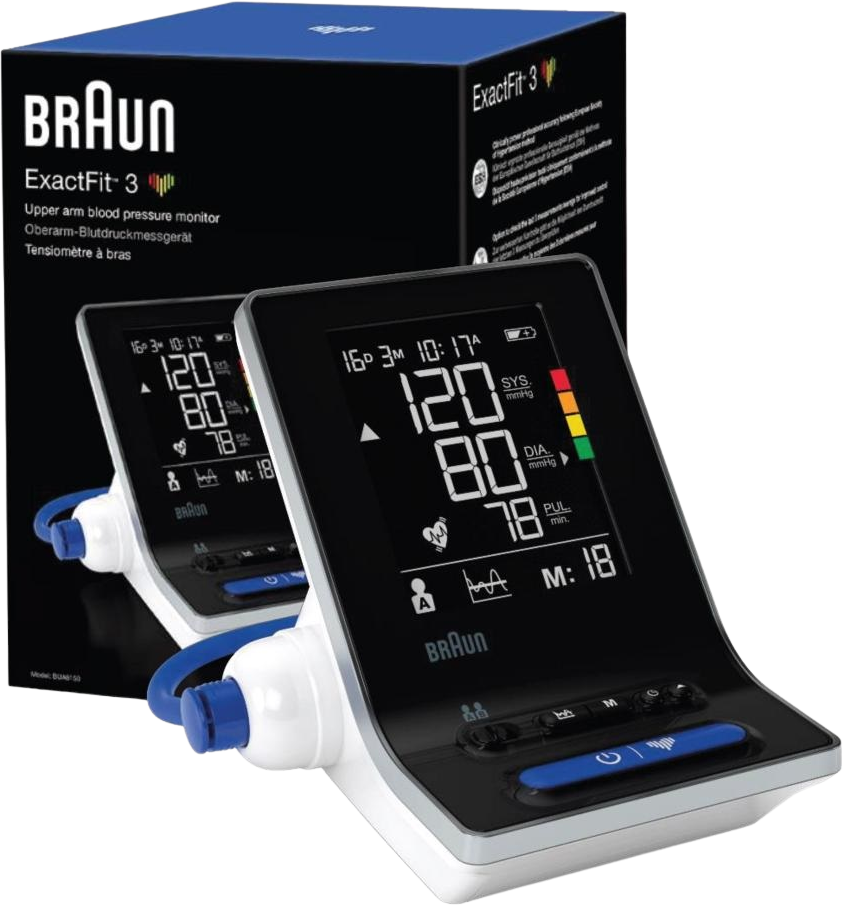 Braun Exactfit 3 BUA6150 ramenný tlakoměr + dvě manžety