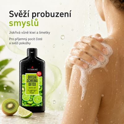 Erboristica Vitamine Detox sprchový gel kiwi a limetka 400 ml