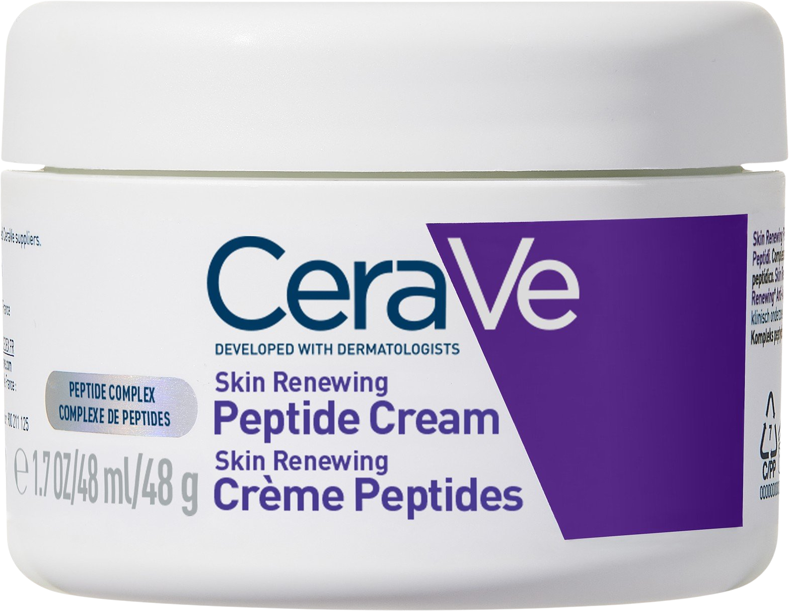 CeraVe peptidový krém pro obnovu pleti s 3 esenciálními ceramidy a niacinamidem 48 ml