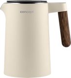 Concept RK3304 Rychlovarná konvice nerezová s regulací teploty 1,5 l, NORWOOD, vanilková