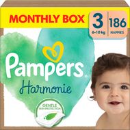 Pampers Harmonie Baby vel.3 měsíční balení 186 ks