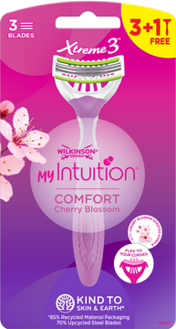 Wilkinson Sword MY Intuition Comfort Cherry Blossom jednorázový holicí strojek 4 ks