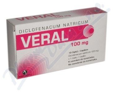 Veral 100mg supp.10x100mg