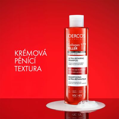 Vichy Collagen 17 Filler ultra-regenerační šampon s kyselinou citronovou a pro-kolagenovými peptidy 200 ml