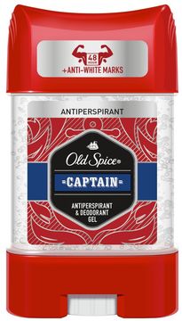 Old Spice Captain antiperspirant Clear gel s tóny santalového dřeva a citrusů 70 ml