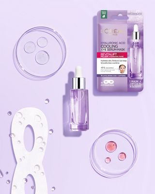 L'Oréal Paris Revitalift Filler Textilní oční maska s chladivým efektem 13 g