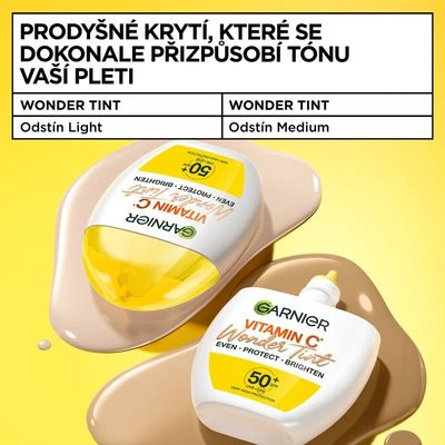 Garnier Vitamin C Wonder Tint SPF 50+, odstín Medium 40 ml