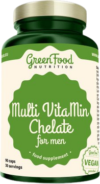 GreenFood Nutrition Multi VitaMin Chelát pro muže 90 kapslí