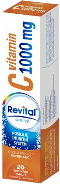 Revital C vitamin 1000 mg pomeranč 20 šumivých tablet