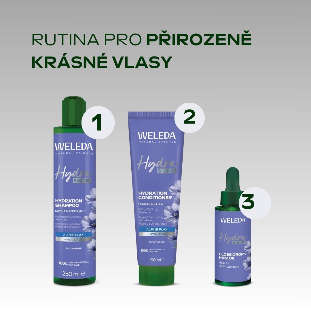 Weleda vlasový olej Hydrashine 30 ml