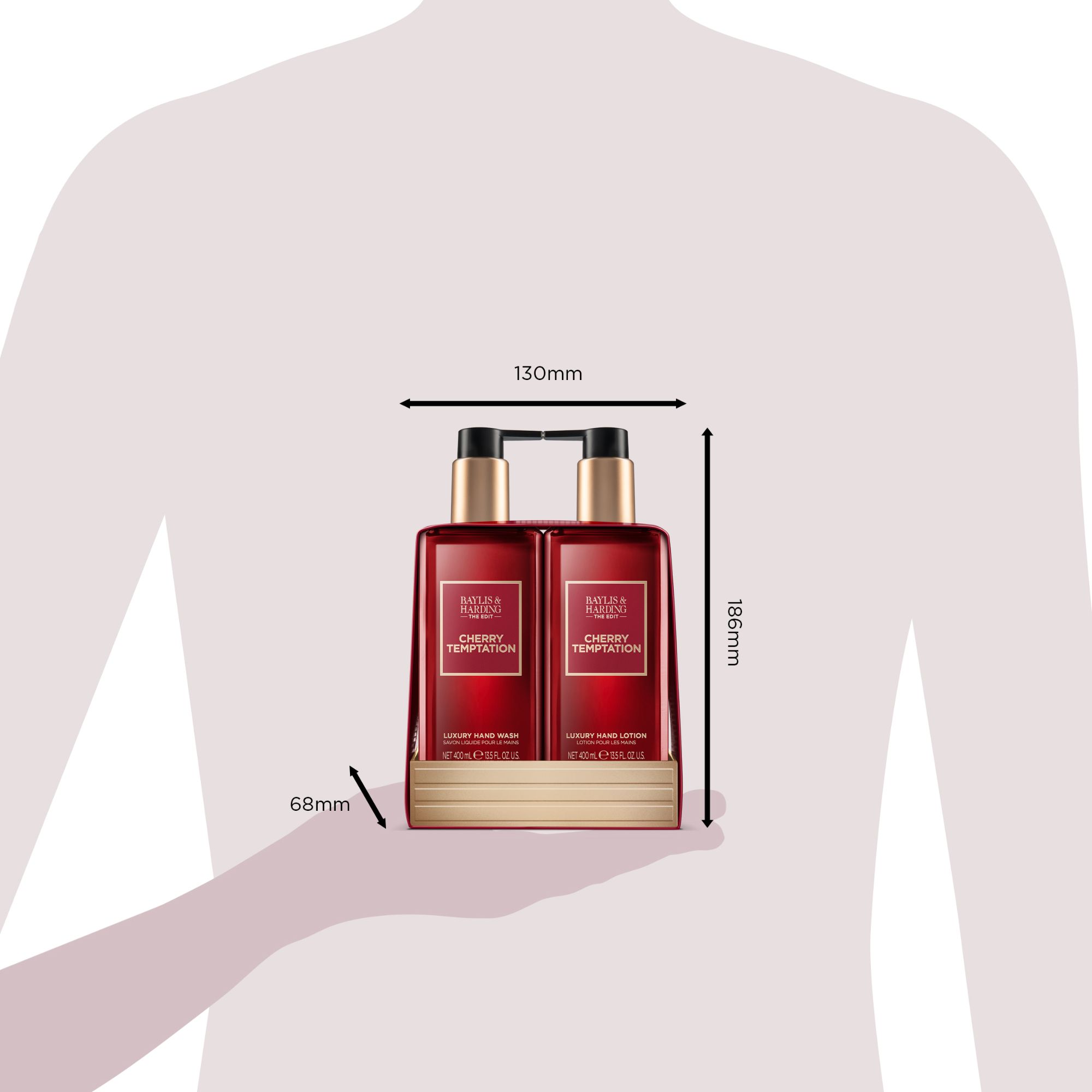 Baylis & Harding The Edit Sada péče o ruce Cherry Temptation 2 x 400 ml