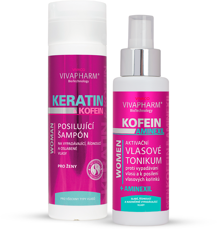 Vivaco Dárková kazeta keratin šampon + vlasové tonikum