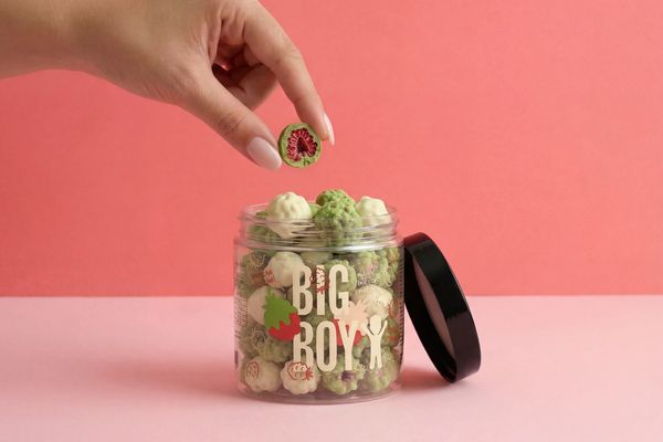 BIG BOY® Maliny v matcha a bílé čokoládě 160 g