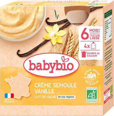 Babybio krupice s vanilkou 4 x 85 g