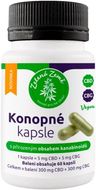 Zelená Země Konopné kapsle s obsahem CBD + CBG 60 kapslí