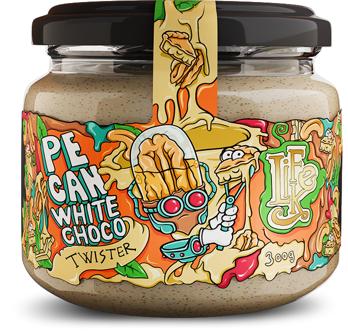 Lifelike Twister pecan white choco 1 x 300 g