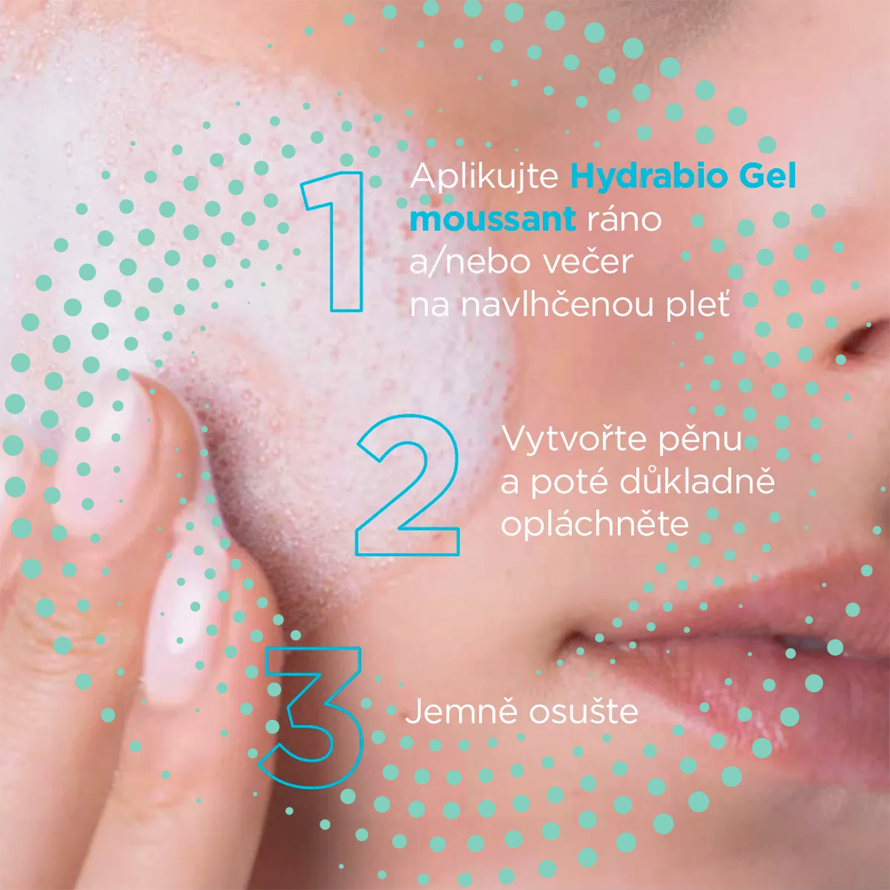Bioderma Hydrabio Gel moussant pěnivý micelární čisticí gel poskytující 24h hydrataci 400 ml