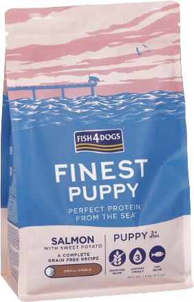 Fish4Dogs Granule malé pro štěňátka Finest losos se sladkými bramborami, 2m+ 1.5 kg