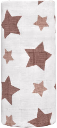 T-Tomi BIO Velká bambusová osuška, beige stars/béžové hvězdičky