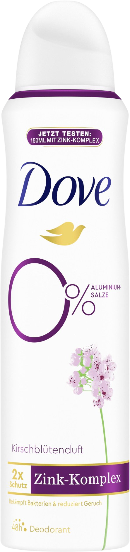 Dove 0% ALU Květ třešně deodorant sprej 150 ml