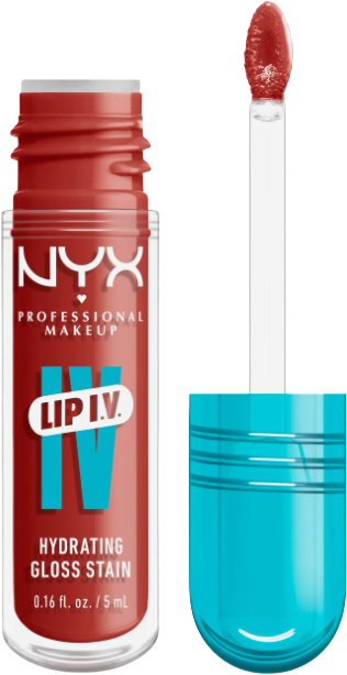 NYX Professional Makeup Lip IV Hydrating Gloss Stain, 12 Burst That Tang 5 ml