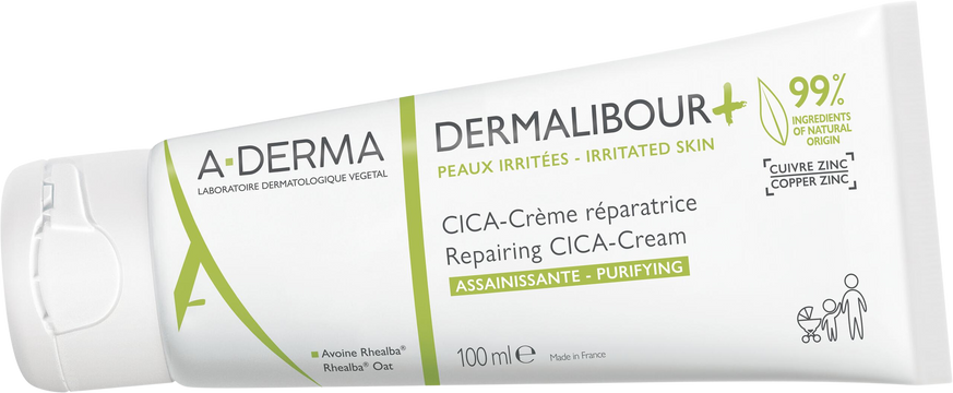 A-Derma Dermalibour+ Reparační CICA-krém pro podrážděnou pokožku 100 ml