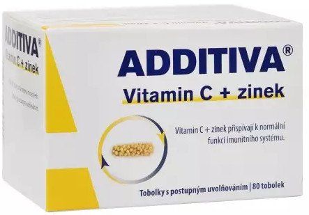 Additiva Vitamin C + zinek 80 tobolek