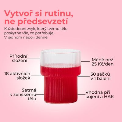 Vellena Ženské zdraví nápoj příchuť Grep 30 sáčků