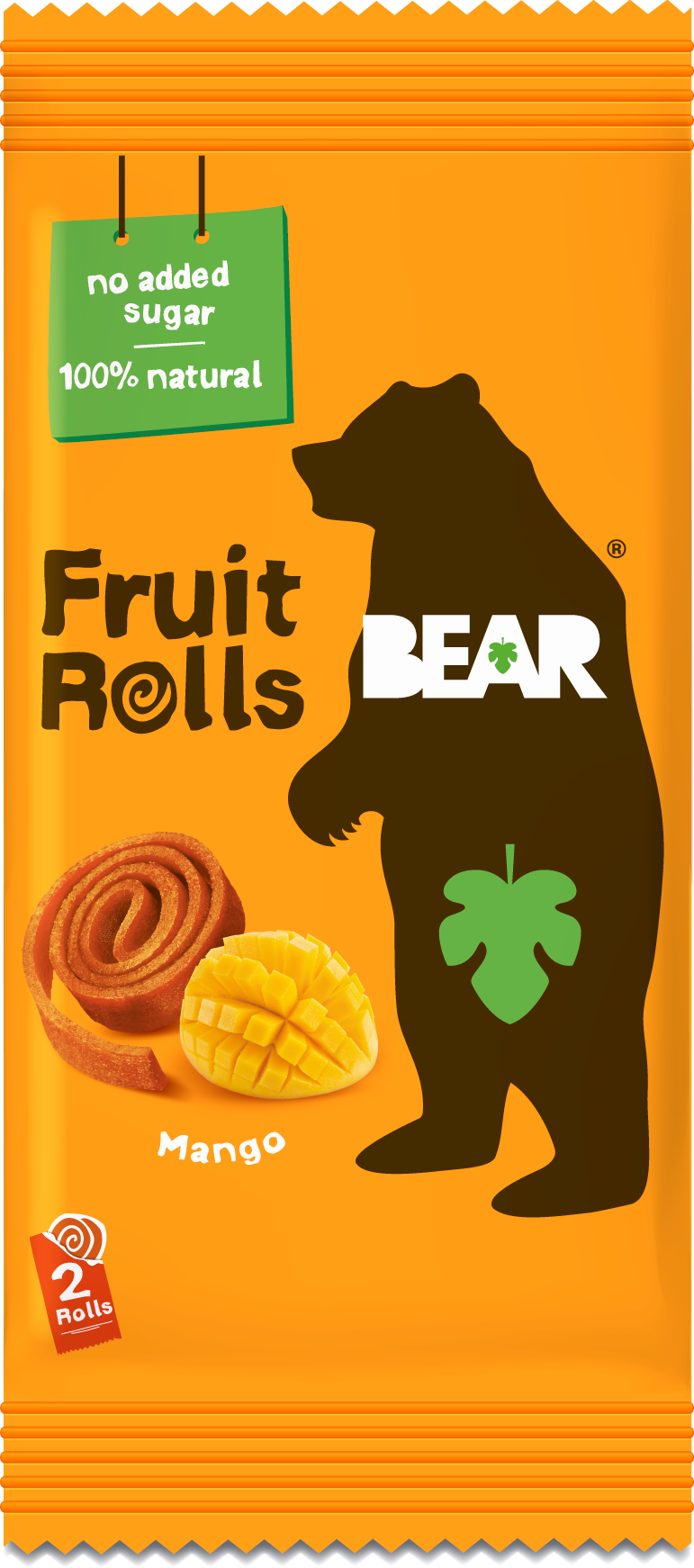 Bear Fruit Rolls mango ovocné rolované plátky 20 g