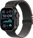 Apple Watch Ultra 2 (2024) 49mm Černý titan s černým titanovým milánským tahem M
