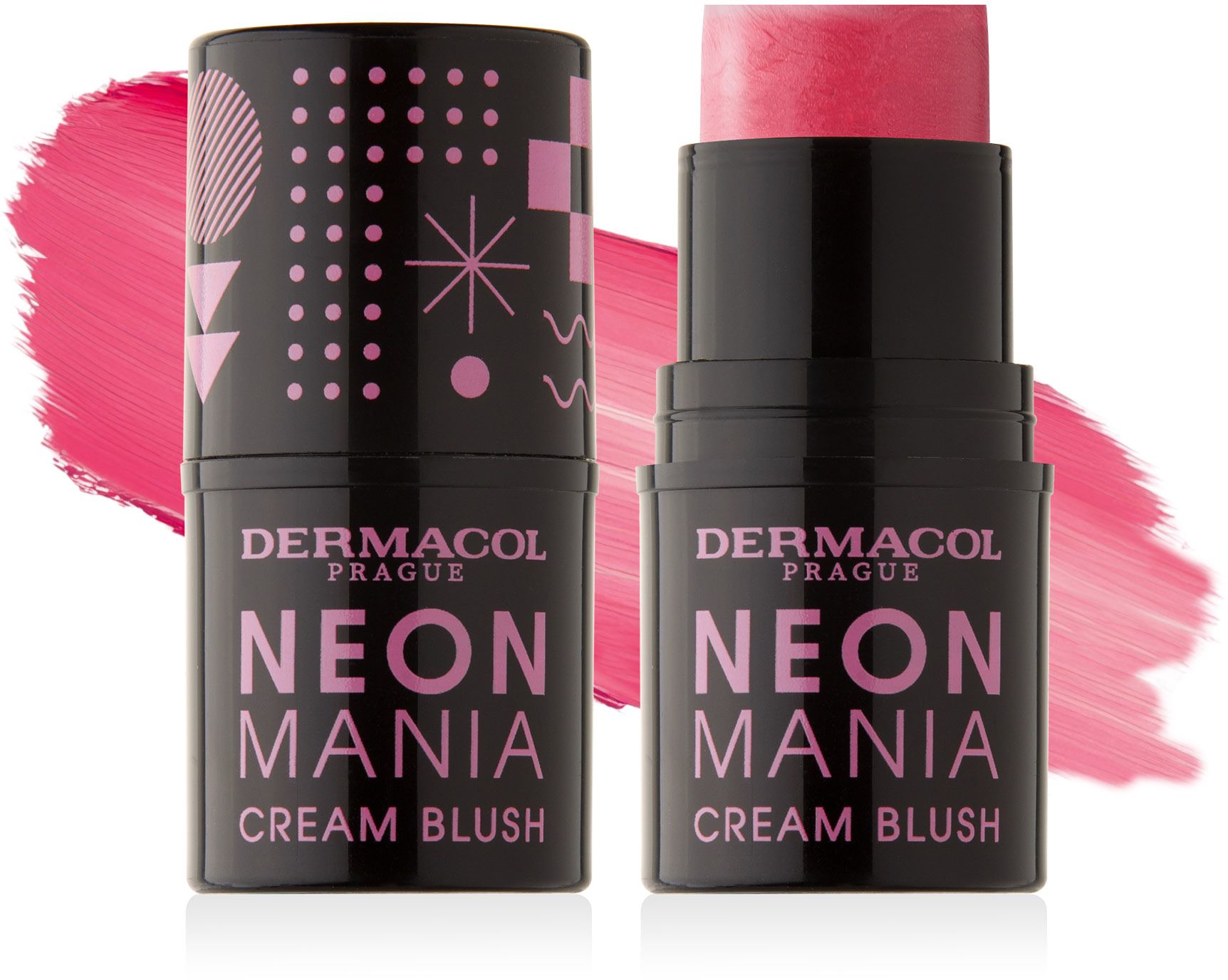 Dermacol NEON MANIA krémová tvářenka č.1 Pink 5.2 g