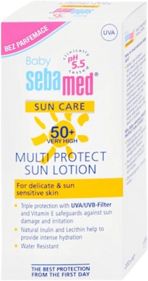 Sebamed Baby, Multi Protect Opalovací mléko OF50+, bez parfemace 200 ml