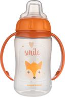 Canpol babies Hrneček tréningový s úchyty Cute Animals oranžová liška 320 ml