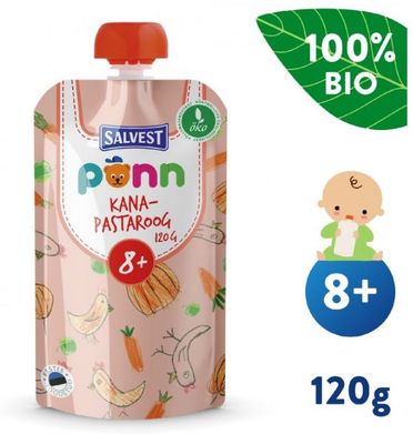 Salvest Põnn BIO Kuřátko s těstovinami 120 g