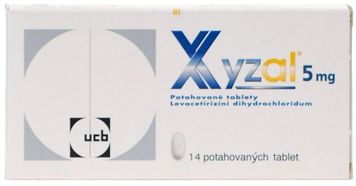 Xyzal 5 mg 14 tablet