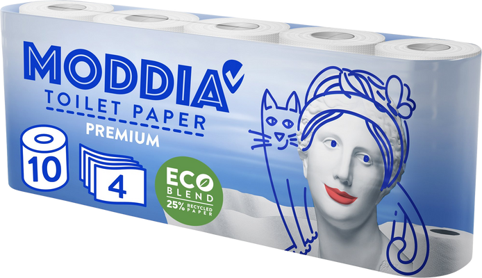 Moddia Toaletní papír 4vrstvý 10 ks